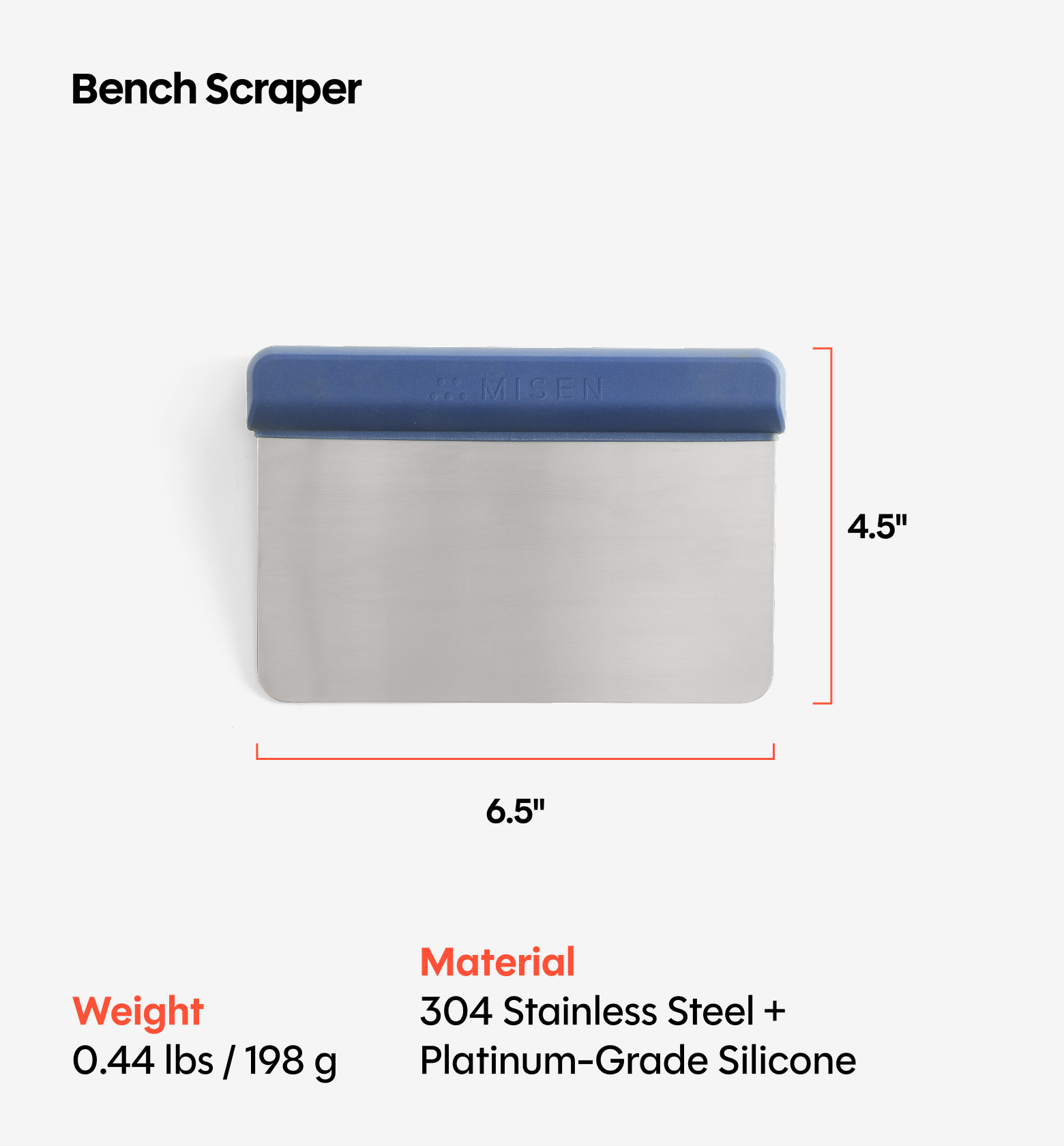 Personalized Everyday Bench Scraper