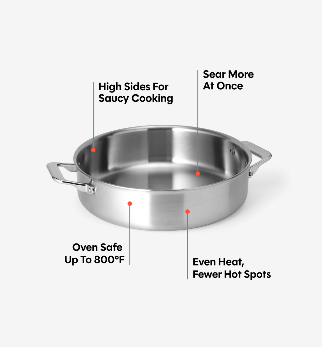 6 QT Stainless Steel Rondeau