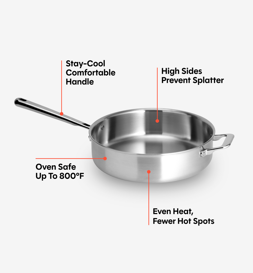3 QT Stainless Steel Sauté