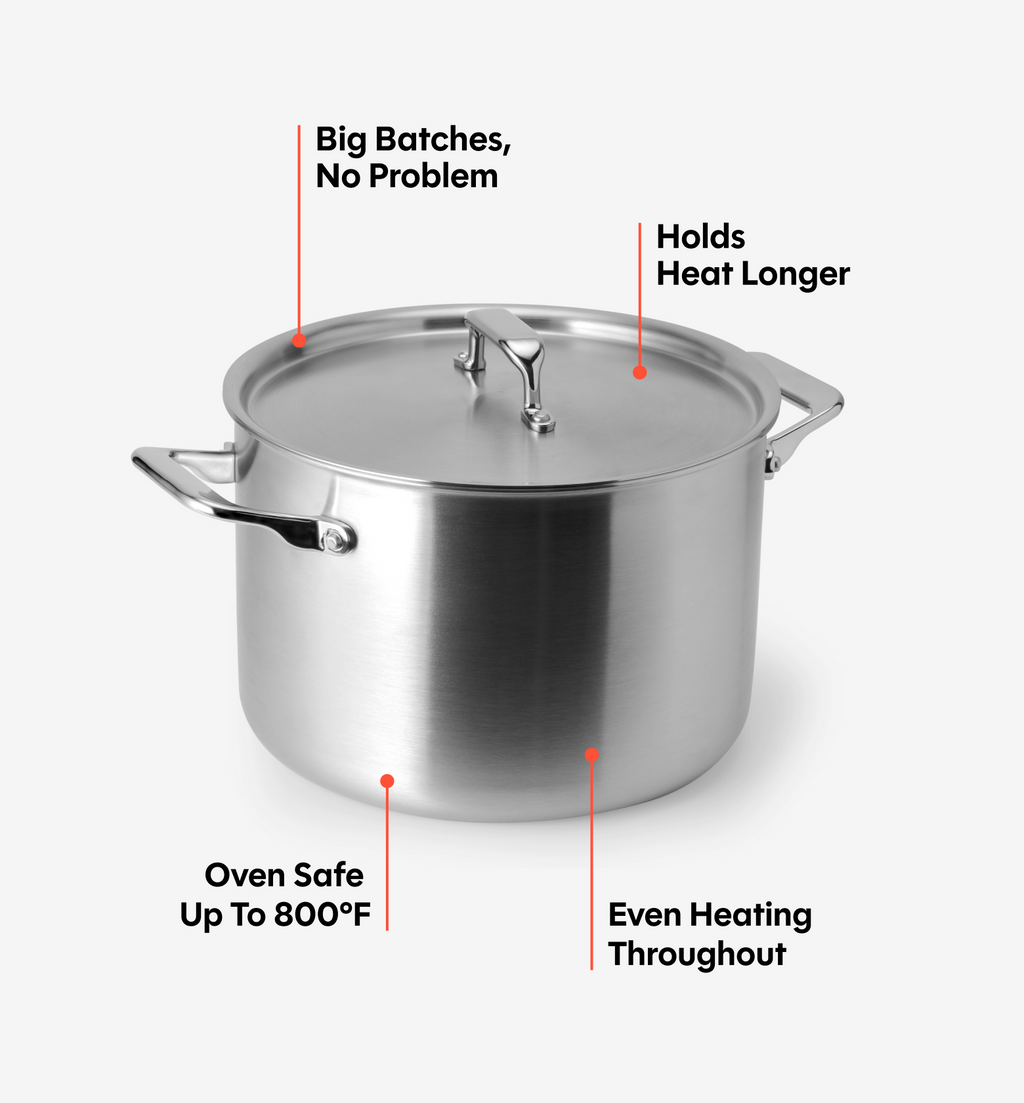 8 QT Stainless Steel Stockpot