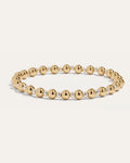 All Day 3 & 5mm Beaded Stretch Bracelet | Gold & Silver