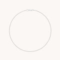 Miyu Story Chain Anklet in Solid White Gold