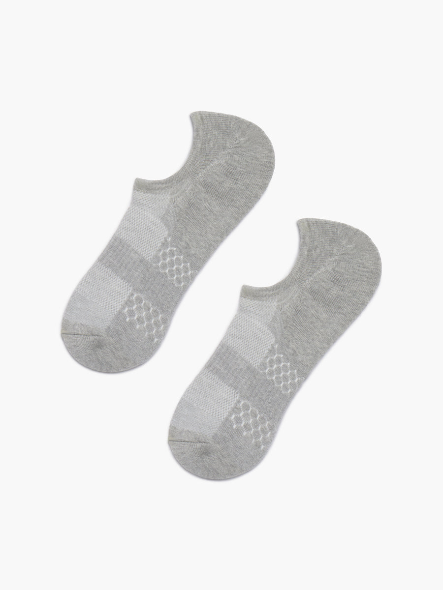 Atlas No Show Sock - Pale Grey Heather (AL7)