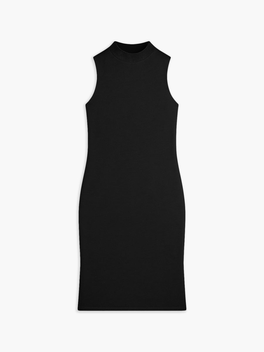 Women's Atlas Mockneck Dress - Black