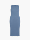 Women's Atlas Sleeveless Ribbed Dress - Light Blue