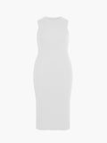 Women's Atlas Sleeveless Ribbed Dress - Ivory
