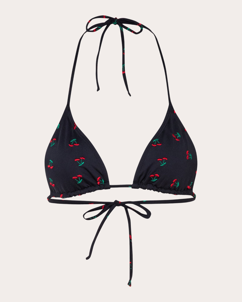 Moa Embroidered Halterneck Bikini Top