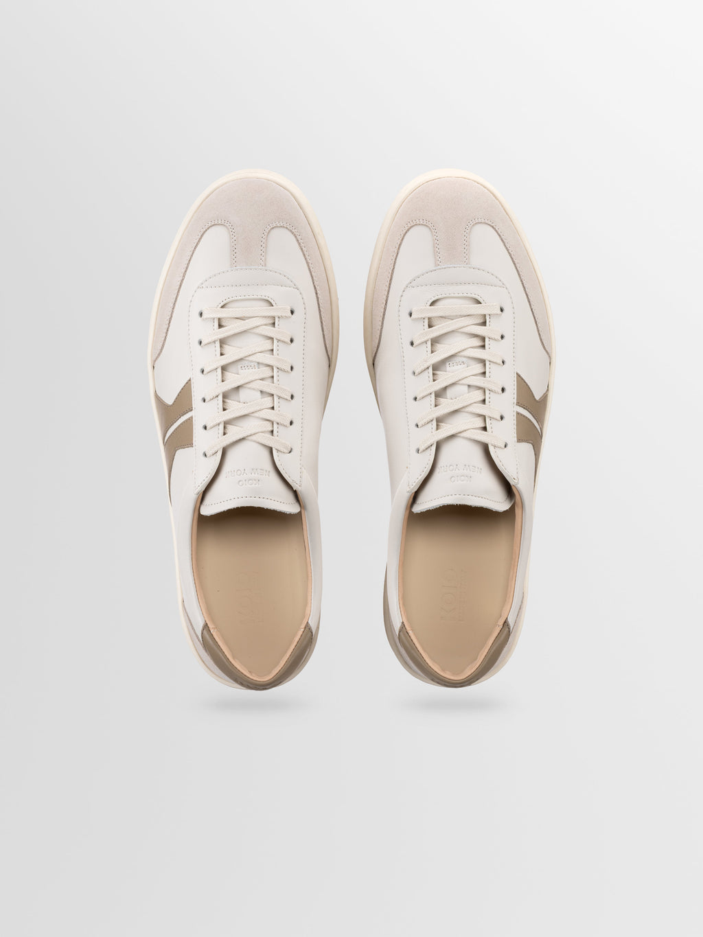 Monza Leather Sneaker in Latte