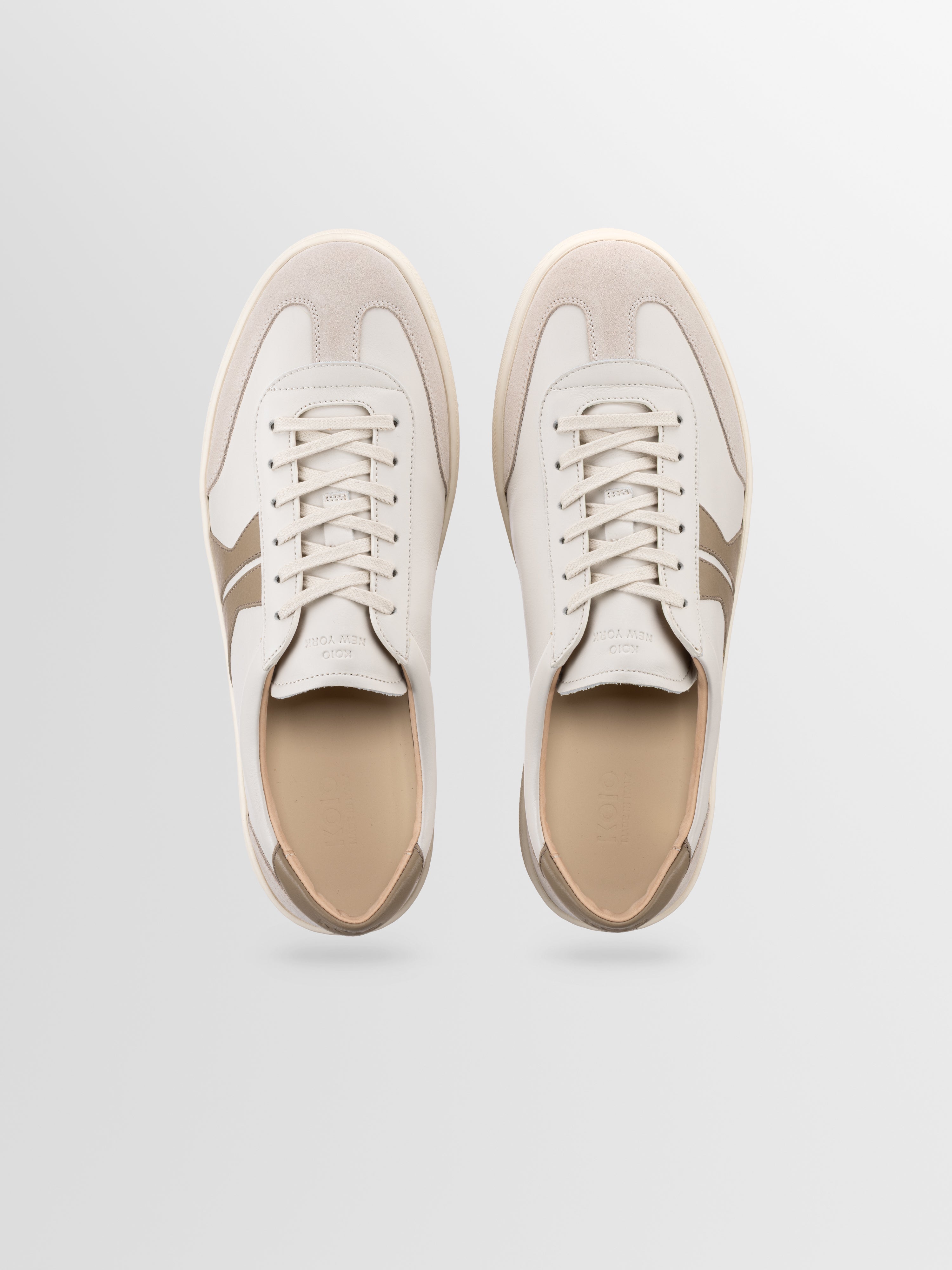 Monza Leather Sneaker in Latte