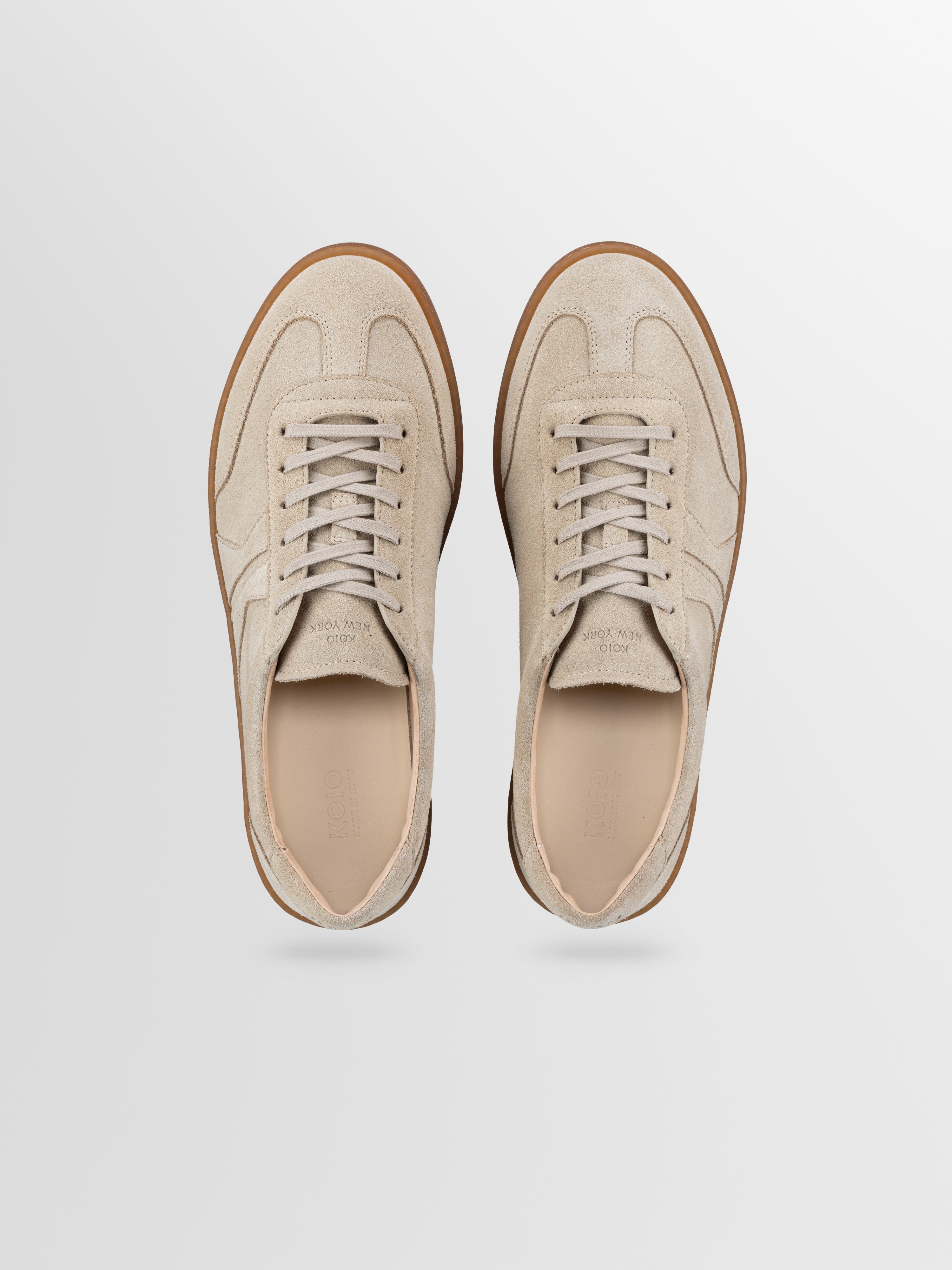 Monza Suede Sneaker in Papyrus