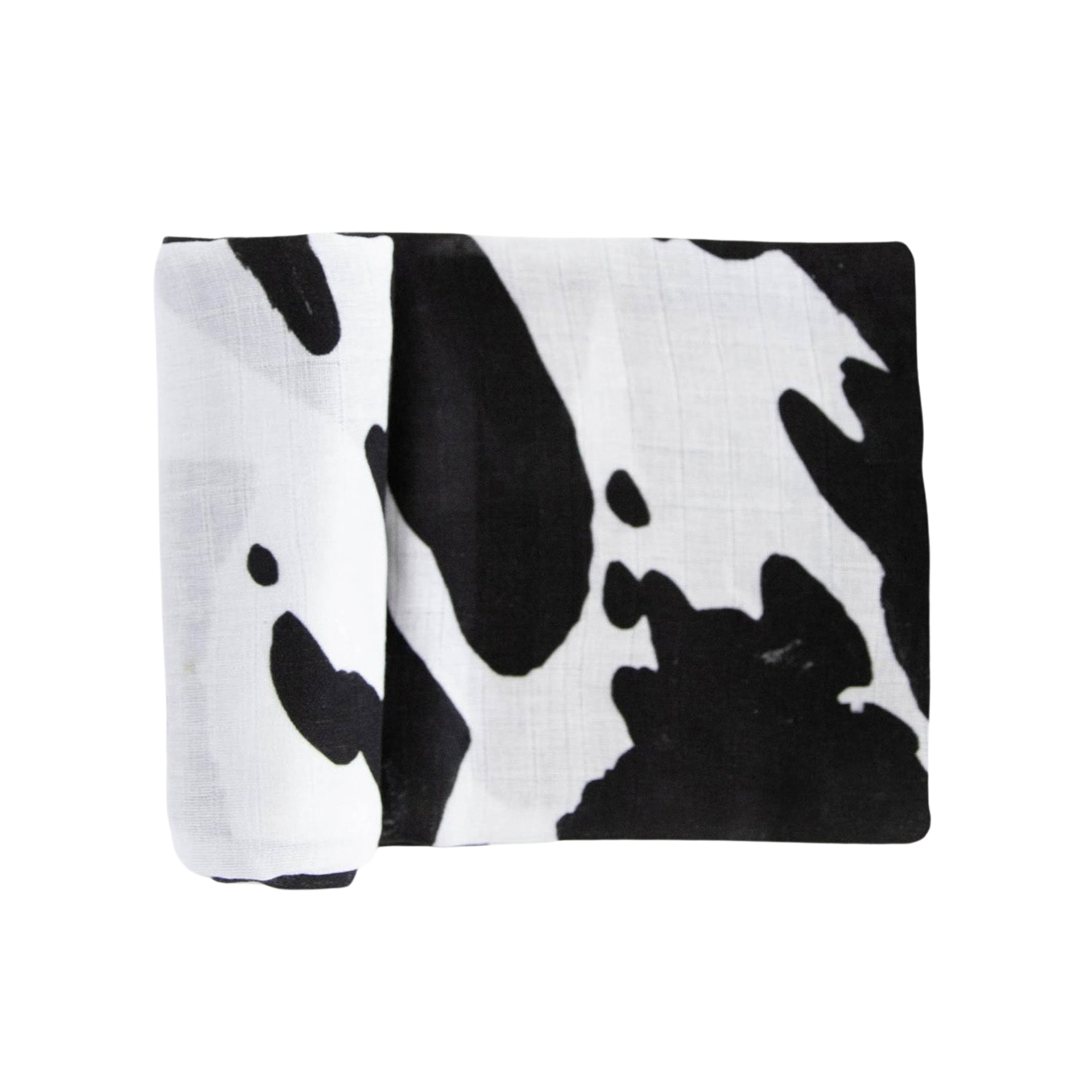 Organic Cotton Muslin Swaddle Blanket - Moo Cow
