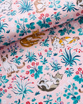 Must Love Cats - Peel & Stick Wallpaper - Pink