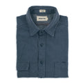 The Utility Shirt in Indigo Cross Jacquard