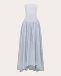 Nayara Gathered Cotton Poplin Midi Dress