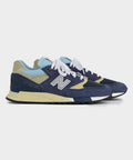 New Balance Made in USA 998 in Navy + Chrome Blue