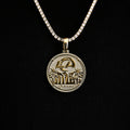 LA Rams Official NFL Coin Pendant in Yellow Gold