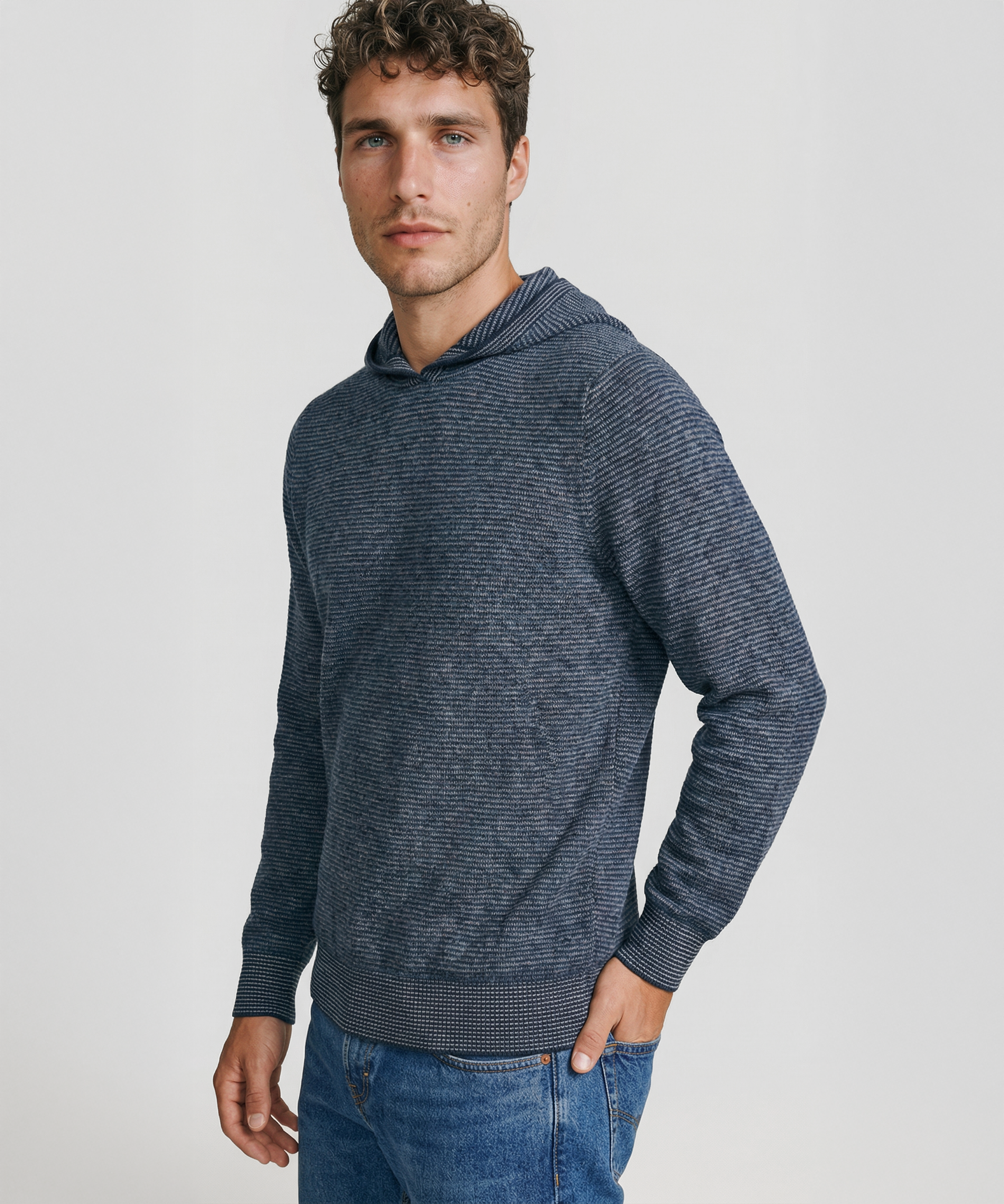 Cashmere Striped Hoodie