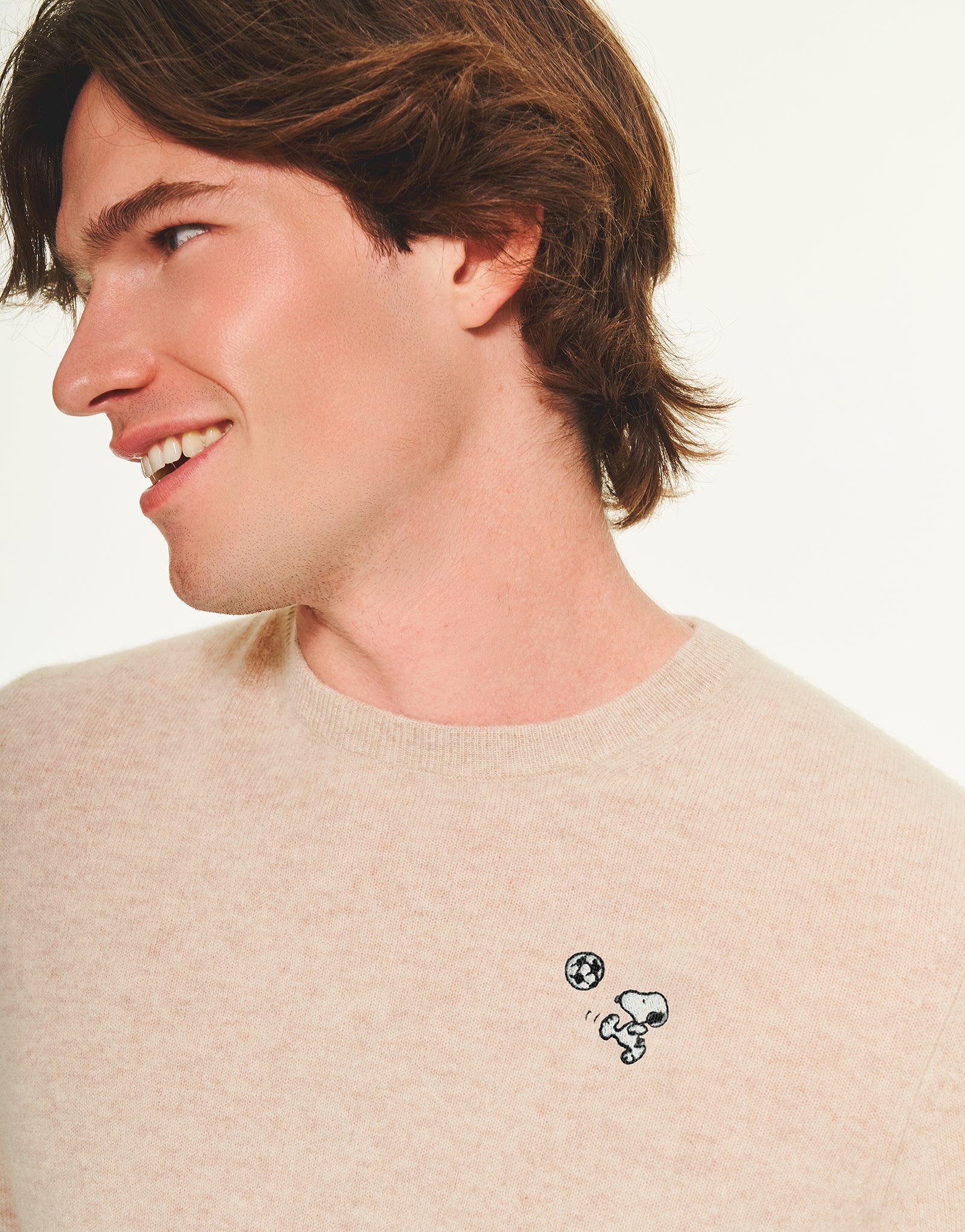 Men's Soccer Snoopy Cashmere Sweater