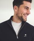 Men's Snoopy Tennis Signature Cashmere Quarter Zip