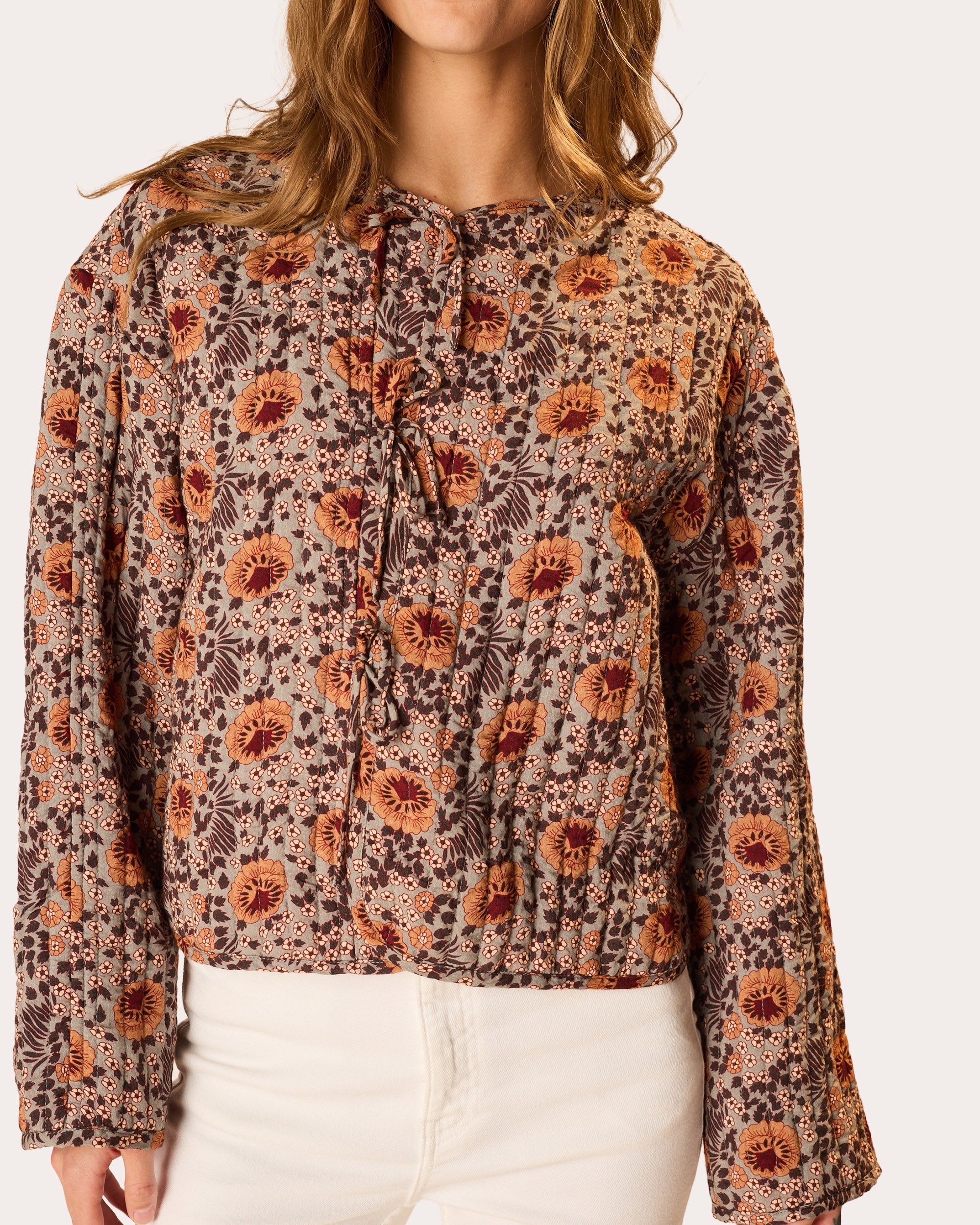 Lenny Floral Quilted Lightweight Jacket