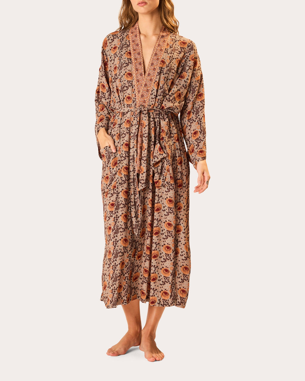 Diane Floral Kimono Robe