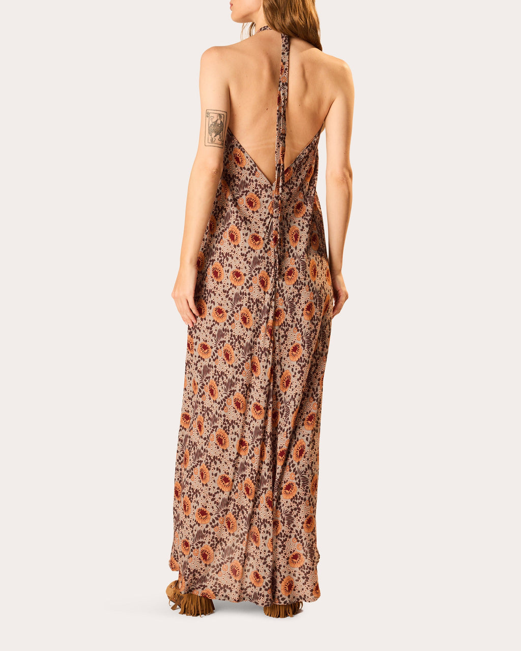 Lola Floral Halter Maxi Dress