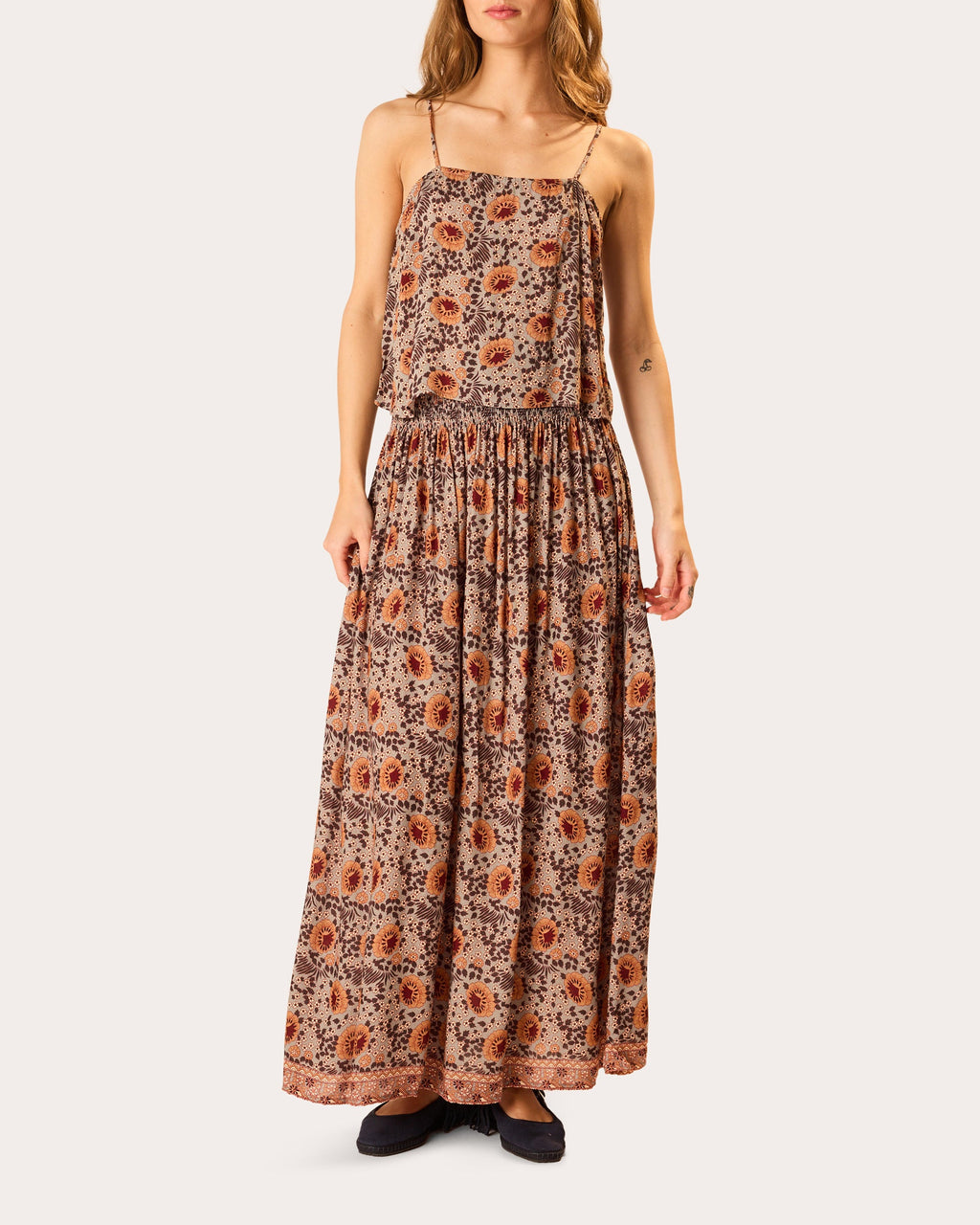 Fern Floral Square Neck Camisole