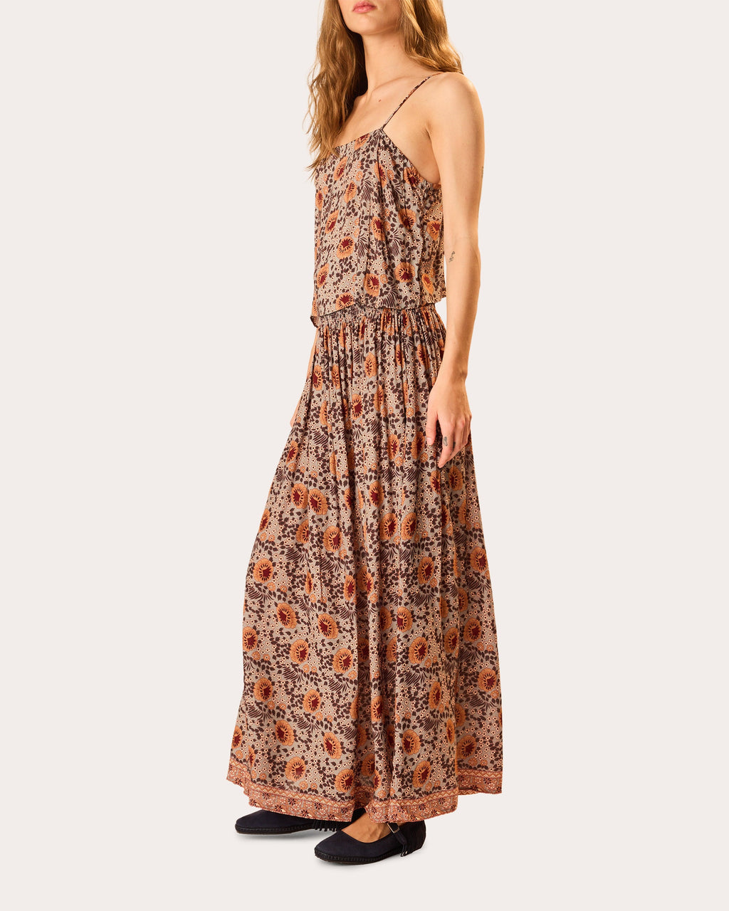 Fern Floral Square Neck Camisole