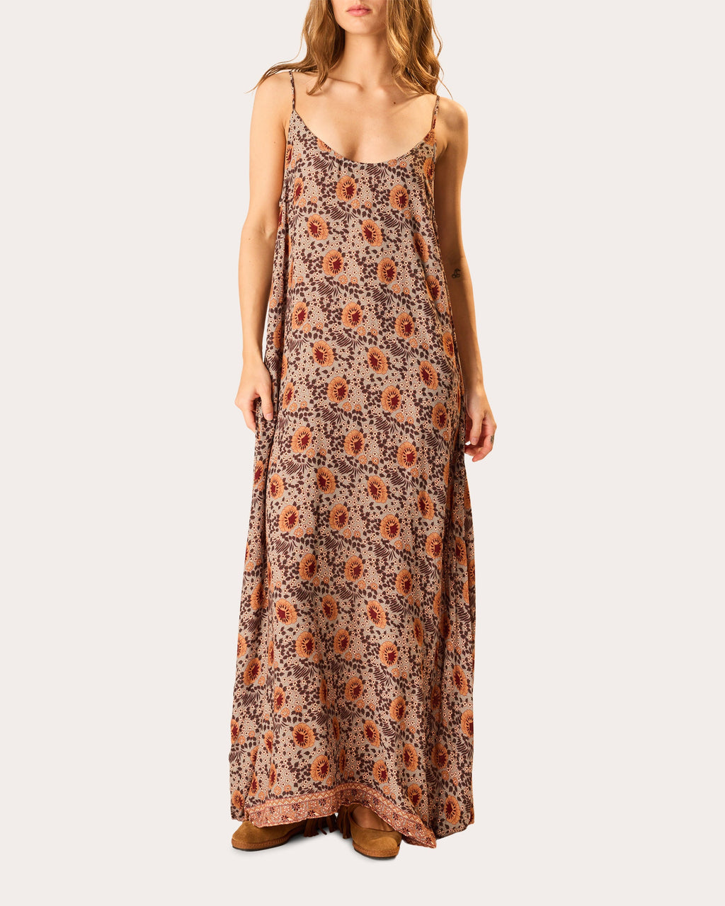 Heather Floral Maxi Slip Dress
