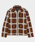 Italian Crochet Full-Zip Jacket