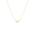 November Birthstone Make A Wish Necklace with Three Citrine Gems