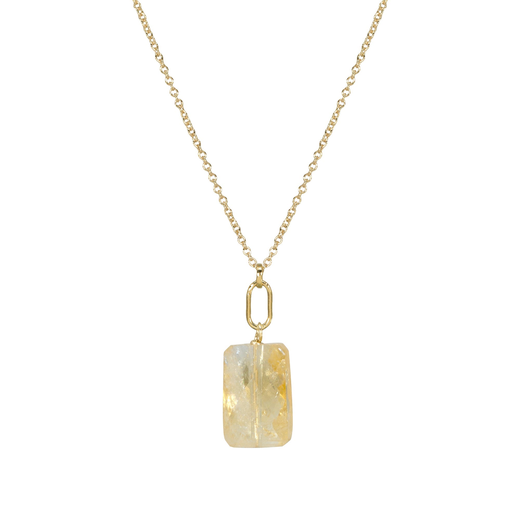 November Birthstone Citrine Necklace