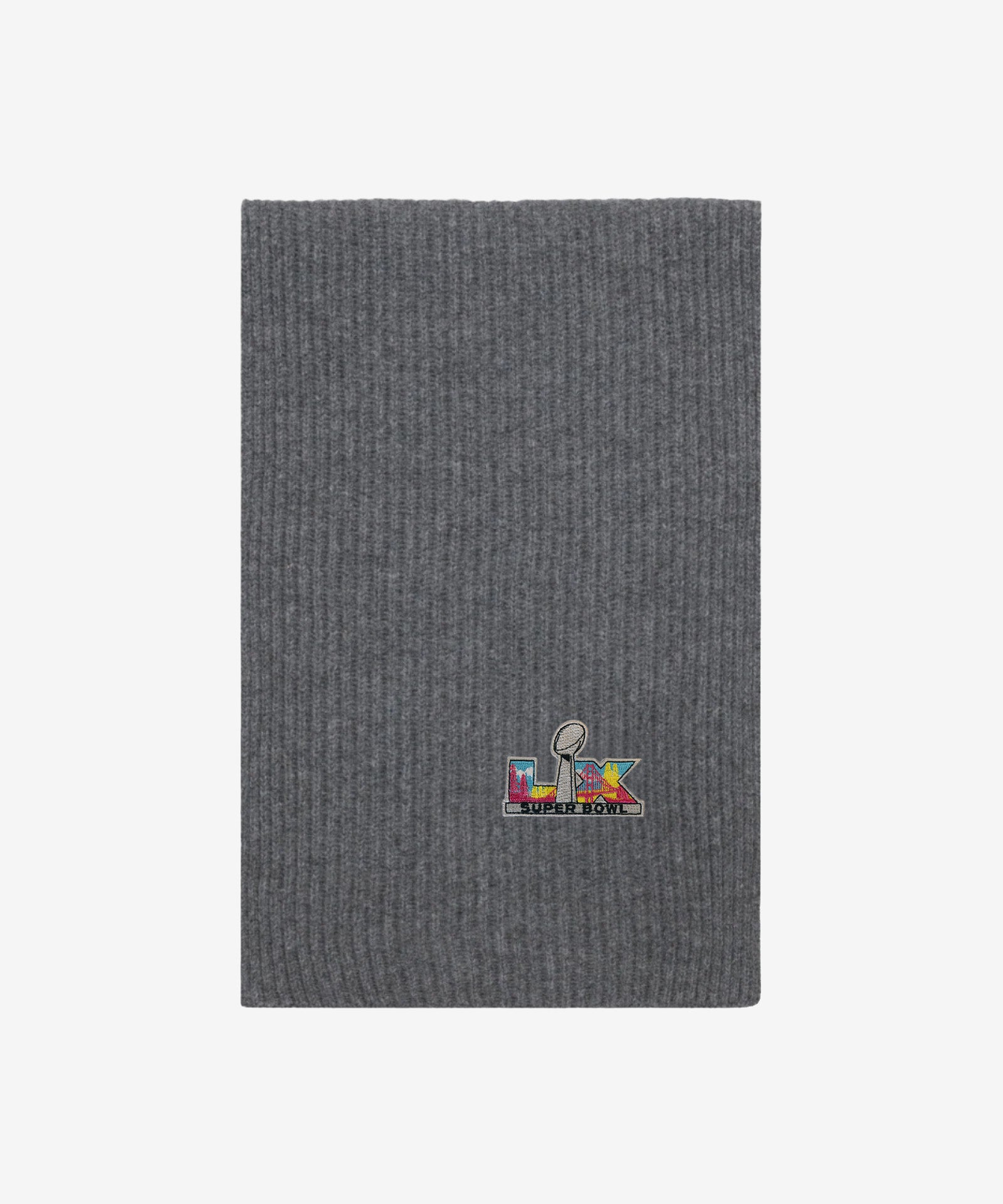 Super Bowl LX Cashmere Ribbed Scarf