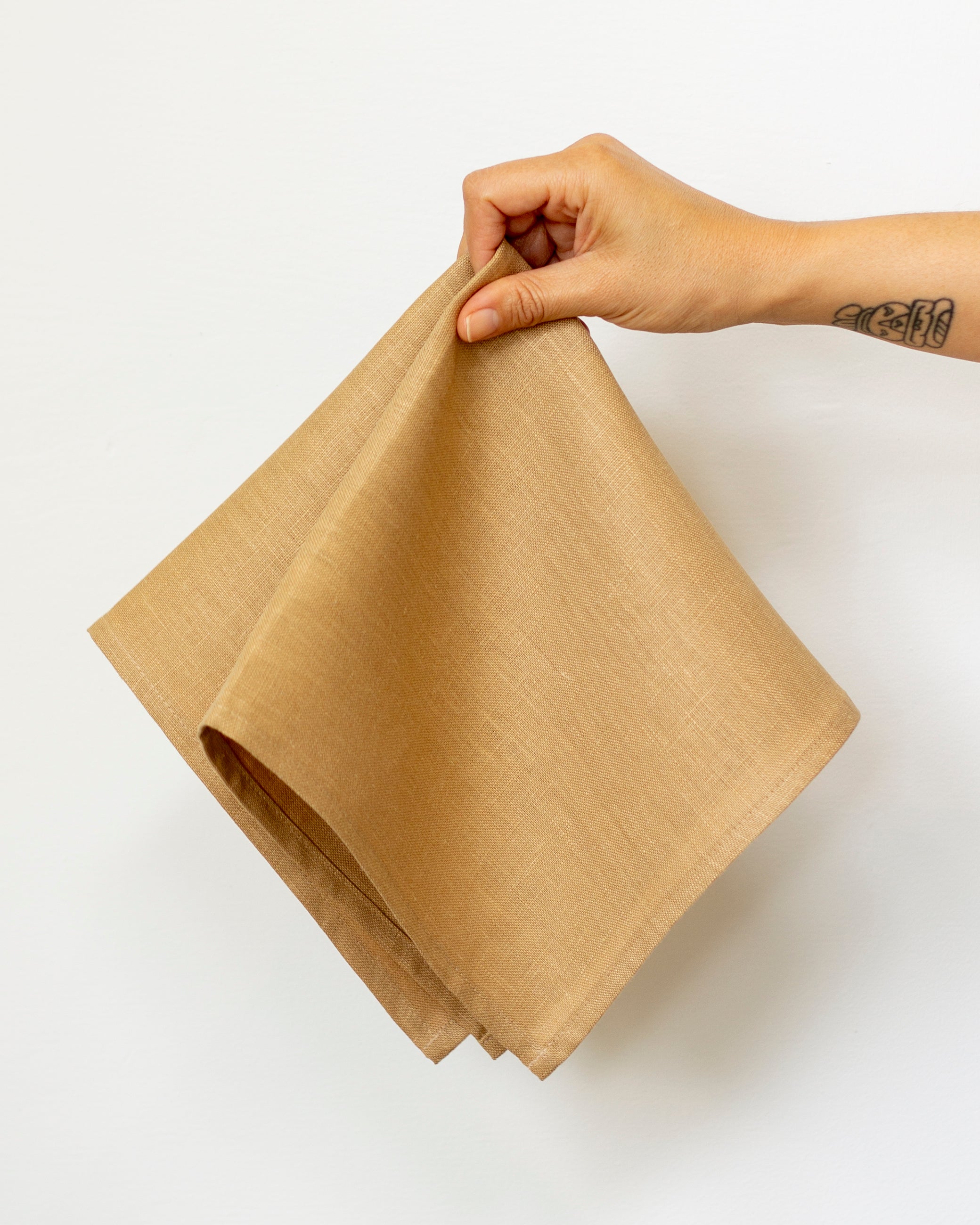 Linen Napkins in Wheat - Set of 4