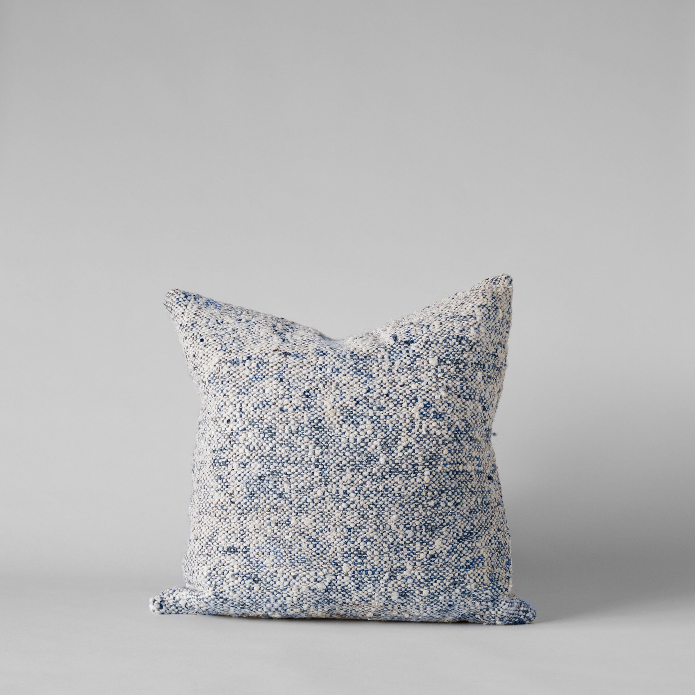 Textured Tweed Blue Pillow, 16x24