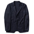 Navy Hopsack Simple Jacket