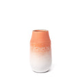 Neck Vase in Grapefruit and Opaque White
