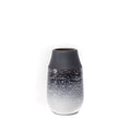 Neck Vase in Indigo and Opaque White