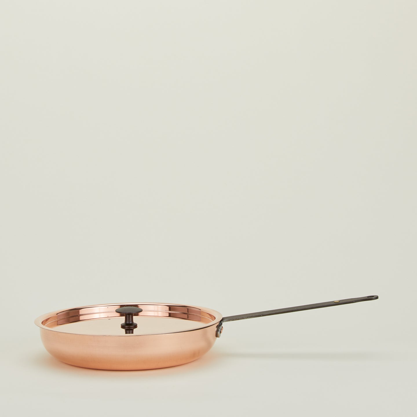 Copper Frying Pan with Lid