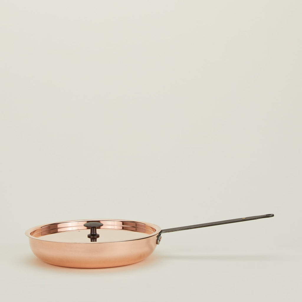 Copper Frying Pan with Lid