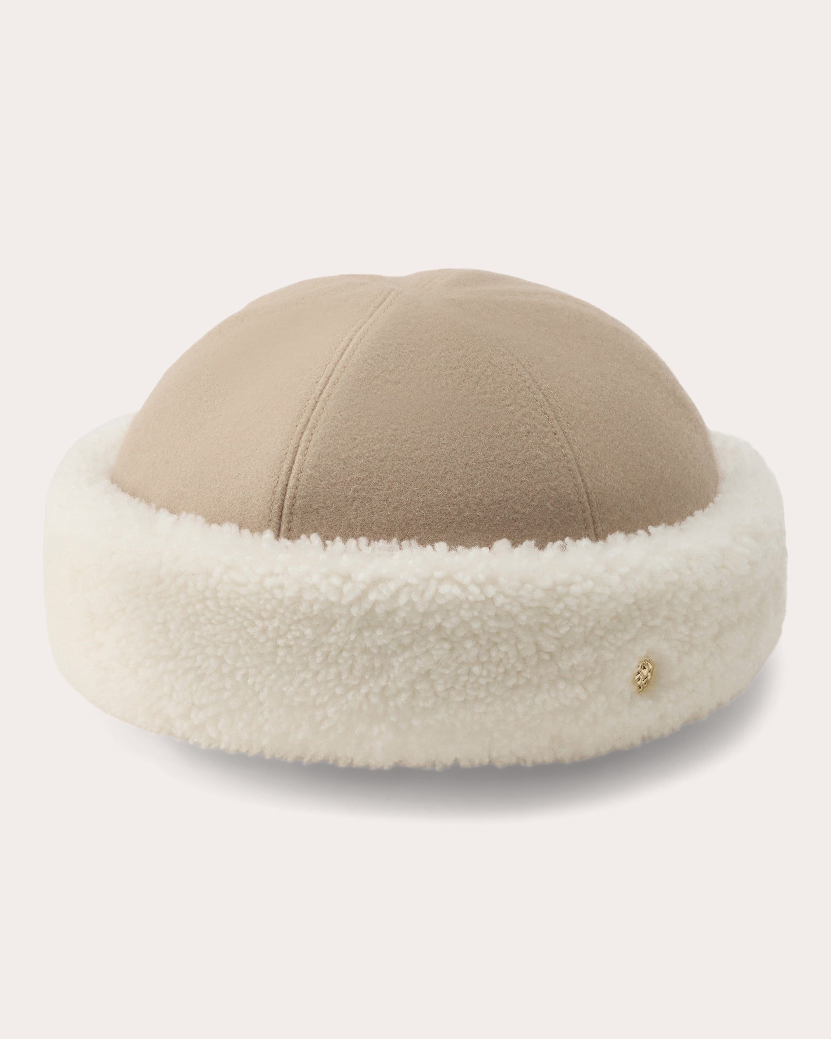 Nika Wool Shearling Beanie