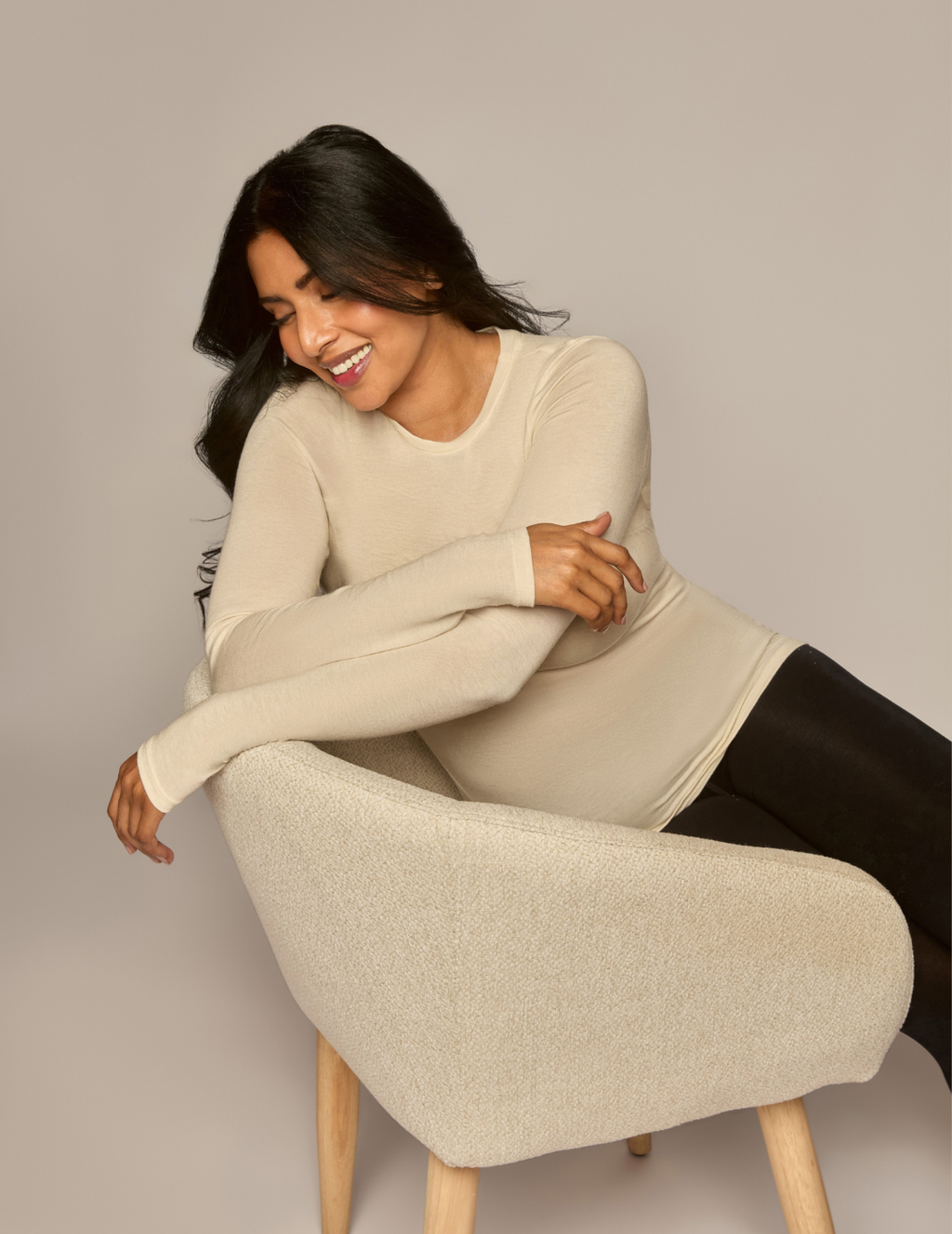 The Merino Wool Long-Sleeve Crewneck Undershirt