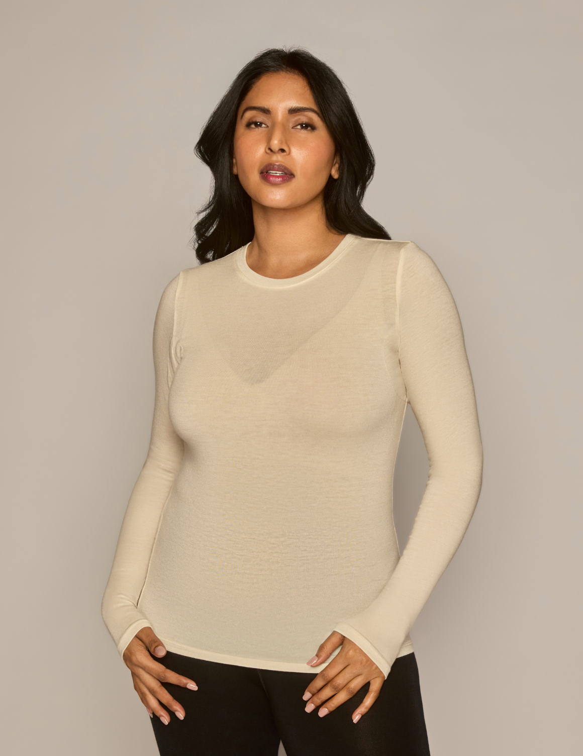 The Merino Wool Long-Sleeve Crewneck Undershirt