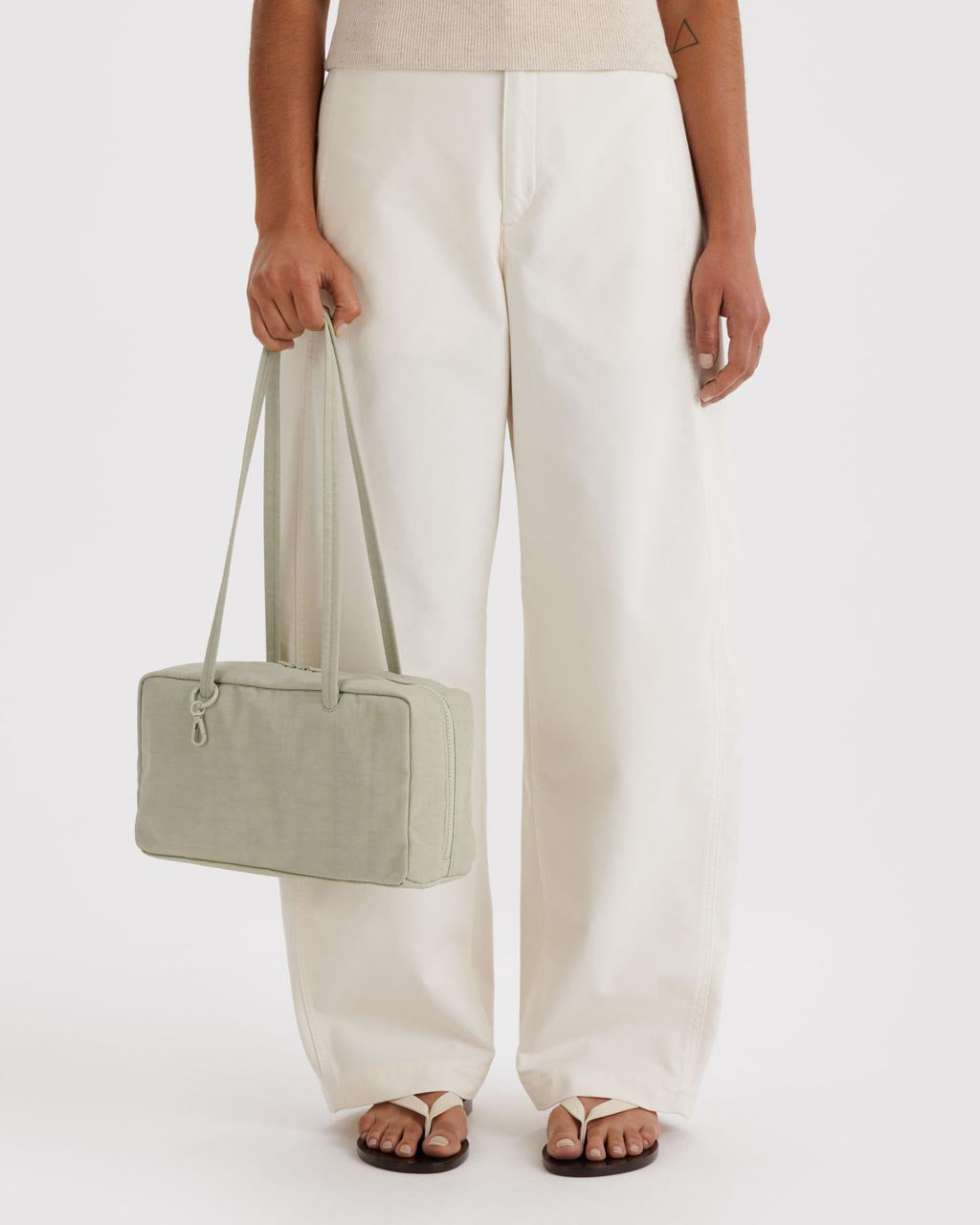 Nylon Bowler Bag - Celadon