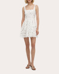 Ocaso Embroidered Fit & Flare Mini Dress