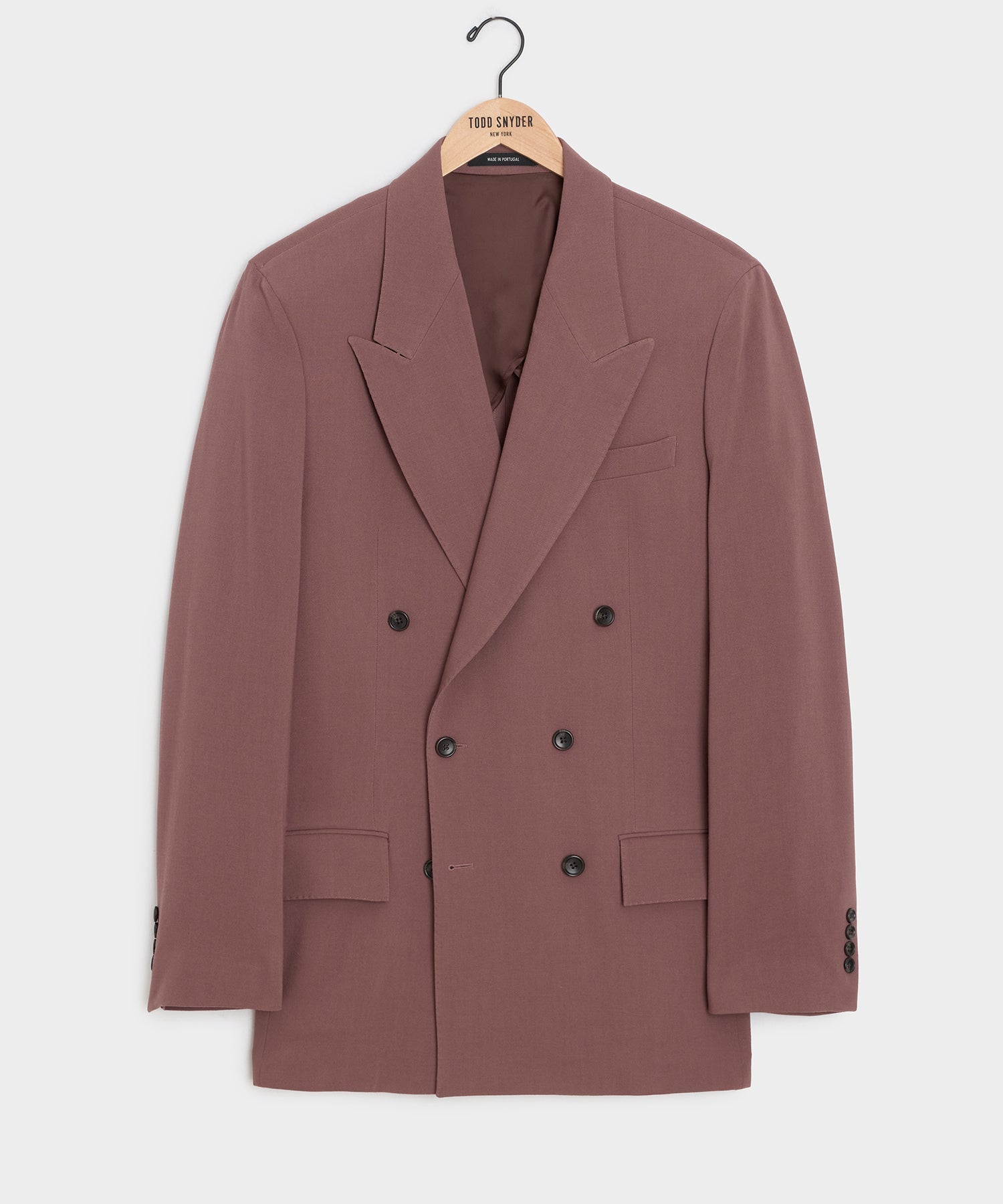 Italian Crepe Double-Breasted Wythe Jacket