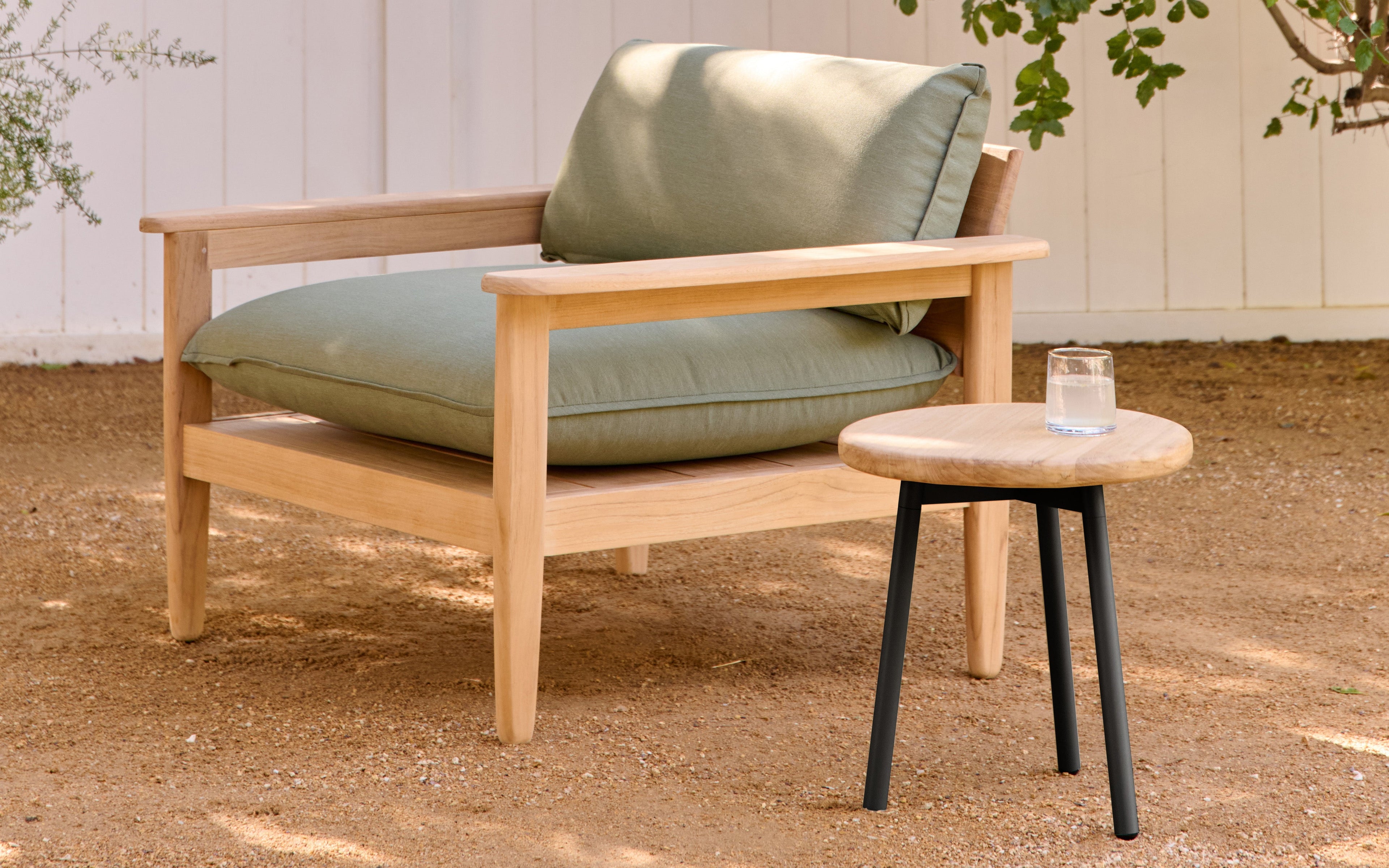 Dunes Outdoor Teak Side Table