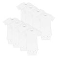 8-Pack Baby White Short-Sleeve Onesies® Bodysuits