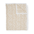 Cotton Muslin Quilted Throw - Adobe Checker