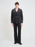 Deakin Cord Grey Double Breasted Suit